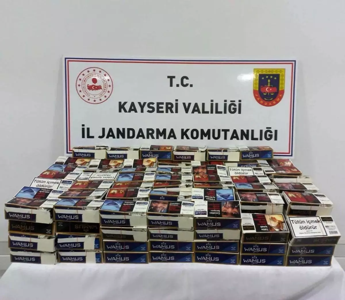 Kayseri’de 40 Bin Kaçak Sigara Ele Geçirildi