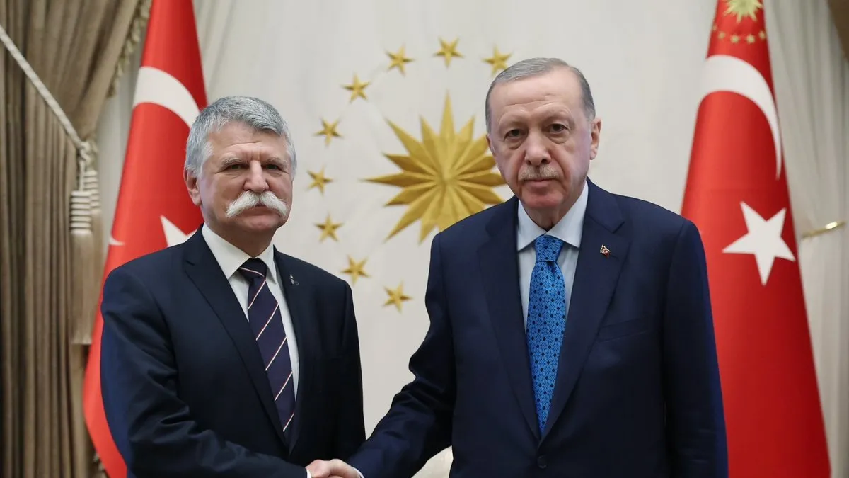 Başkan Erdoğan, Macaristan Ulusal Meclis Başkanı Köver’i kabul etti