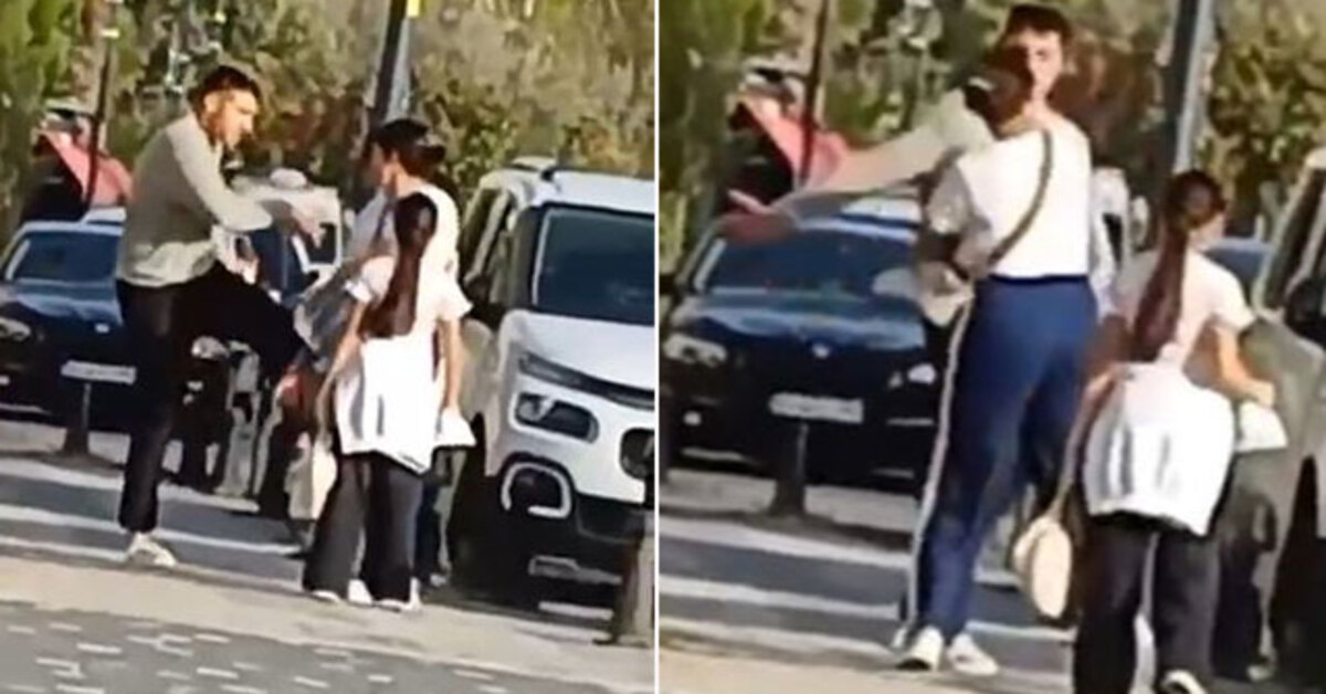 Çocuğun önünde ‘uzaklaştırma’ kararına rağmen!