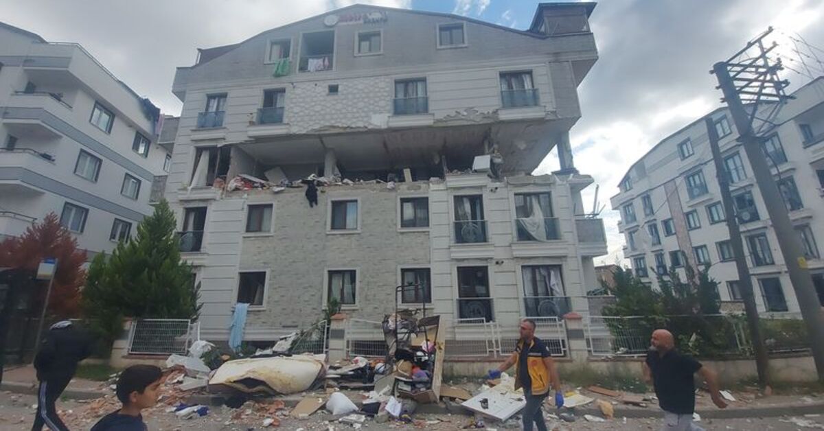 Doğalgaz 3. katı yok etti: 7 yaralı!