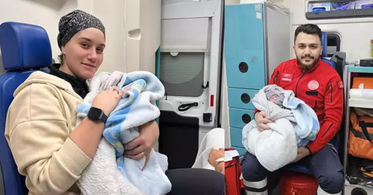 Ahmet bebek ambulansta doğdu