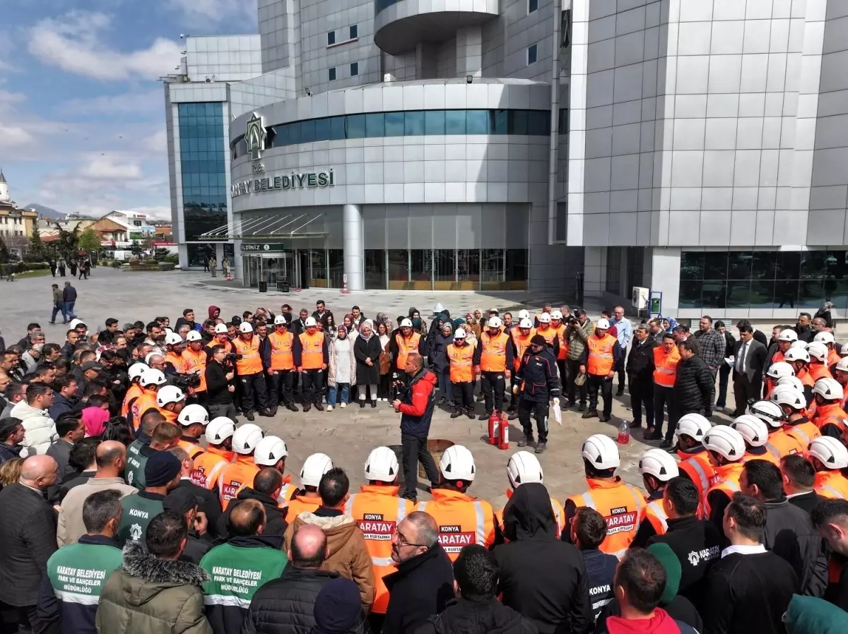 Karatay Belediyesi’nden Afet ve Yangın Farkındalık Eğitimi